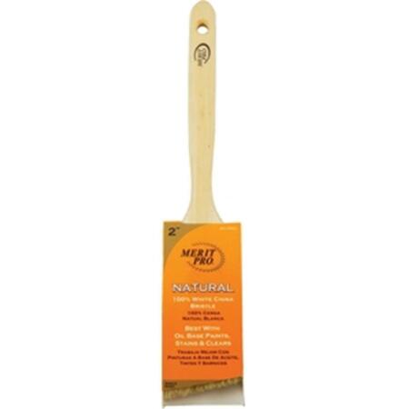 MERIT PRO 363 2 in. 100 Percent White Bristle Angle Sash Brush 652270003630